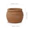 7" Terra Cotta Ridged Round Ceramic Container by Ashland®